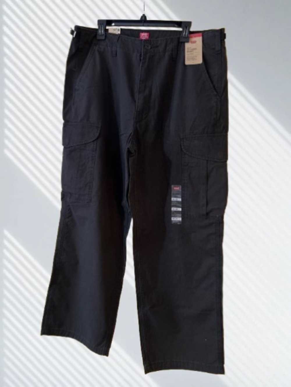 Levi's Black XX Cargo Pants - Relaxed Straight Utility